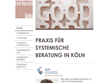 Tablet Screenshot of coachpraxis-koeln.de